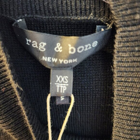 rag & bone XXS Dress NWT | $450 Retail | Merino Wool Blend Burgundy Shift - Picture 4 of 8